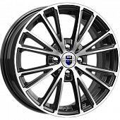 Диски K&K Меандр 6x16 4*98 ET35 DIA58.6 Алмаз черный Литой