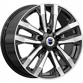 Диски K&K Мичиган 8x18 5*130 ET53 DIA71.6 Алмаз черный Литой