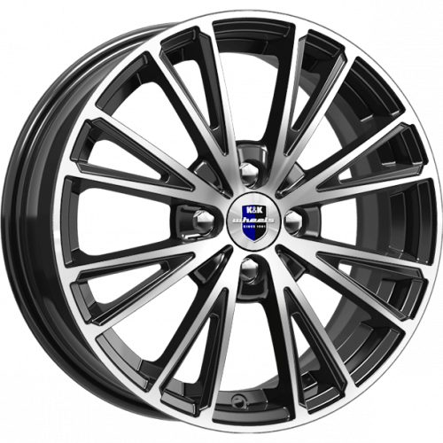 Диски K&K Меандр 6x15 4*100 ET40 DIA60.1 Алмаз черный Литой