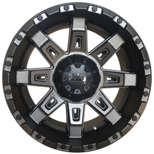Диски Powcan BK5261 9x20 6*139.7 ET15 DIA106.1 BLK/MIL Литой