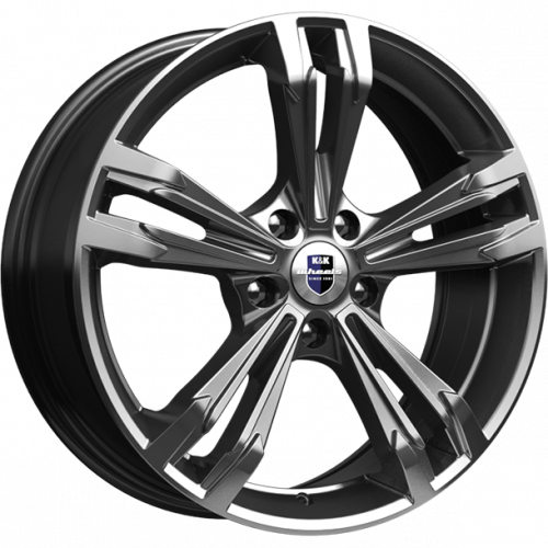 Диски K&K Каррера 7x18 5*112 ET40 DIA66.6 Дарк платинум Литой