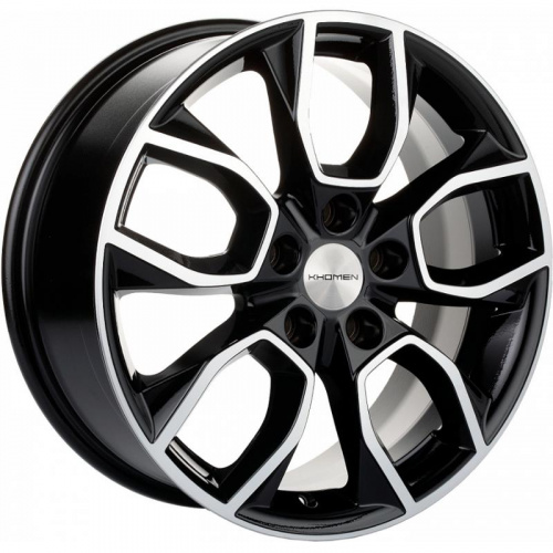 Диски Khomen KHW 1713 7x17 5*114.3 ET48 DIA67.1 Black-FP Литой