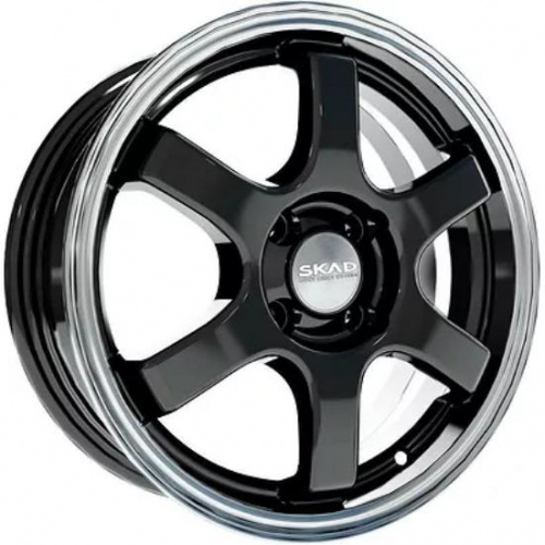 Диски Скад Киото 6x15 4*100 ET40 DIA60.1 Антрацит-алмаз Литой
