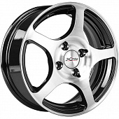 Диски X'trike X-103 5.5x14 4*100 ET45 DIA67.1 BKFP Литой