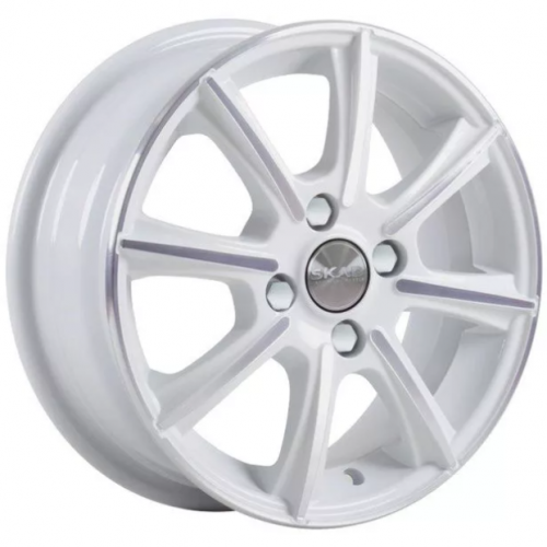 Диски Скад Монако 5.5x14 4*100 ET49 DIA56.6 Алмаз белый Литой