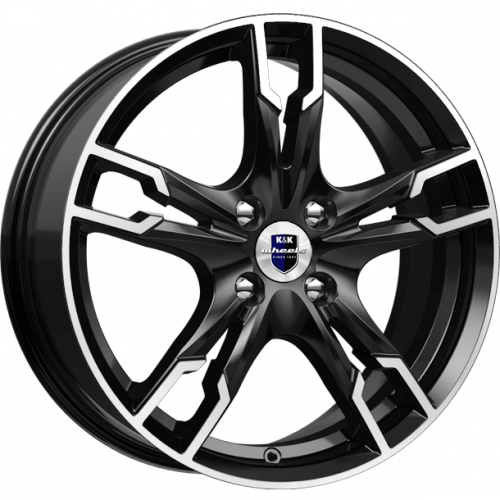 Диски K&K Солар 7x17 4*100 ET43 DIA60.1 Алмаз черный SK Литой