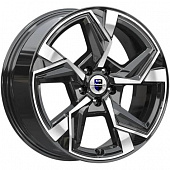 Диски K&K Кайан 7.5x18 5*110 ET37 DIA65.1 Алмаз черный Литой