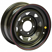 Диски Off Road Wheels Niva 7x15 5*139.7 ET25 DIA98.5 Matt black Штампованный