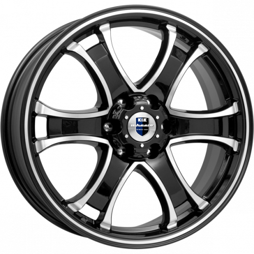 Диски K&K Балеар 7.5x18 6*127 ET38 DIA77.8 Алмаз черный Литой