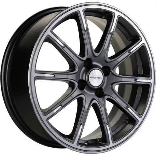 Диски Khomen KHW 1707 6.5x17 4*100 ET43 DIA60.1 Gray-FP Литой