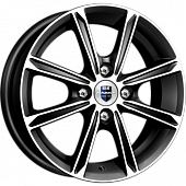 Диски K&K Флэш 5x14 4*100 ET35 DIA67.1 Алмаз черный Литой